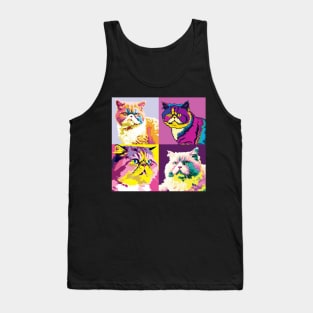 Selkirk Rex Pop Art - Cat Lover Gift Tank Top